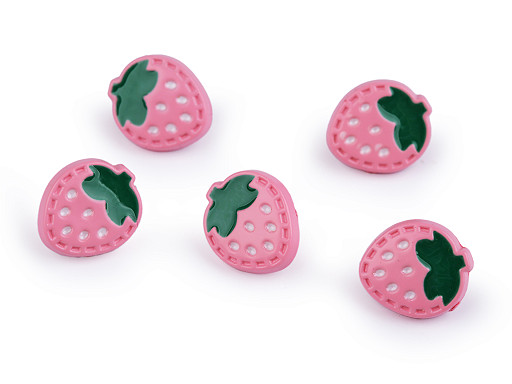 Kinderknopf Erdbeere, Größe 24"