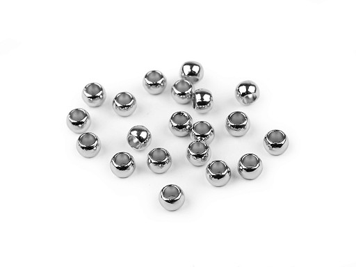 Endstück aus Metall für Kordel Ø 4 mm/Verzierung Perle