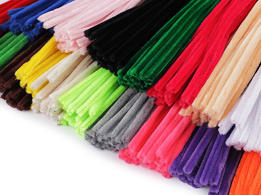 Chenilledrähte zum Basteln, Ø 6 mm, Länge ca. 30 cm