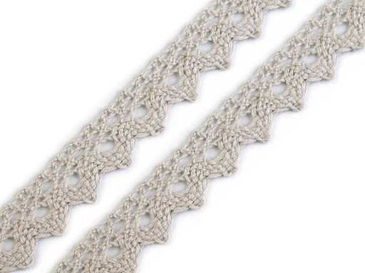 Koronka bawełniana szerokość 15 mm klockowa