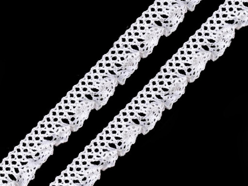 Cotton Elastic Bobbin Lace Trim width 15 mm