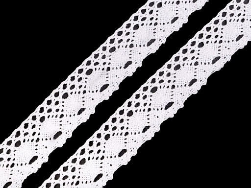 Bavlnená čipka paličkovaná šírka 35 mm