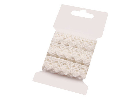 Bobine de liseré de dentelle en coton, largeur 15 mm