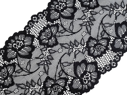 Elastische Spitze / Einsatz/ Tischläufer Breite 18,5 cm