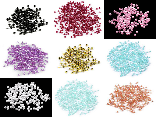 Plastov� voskov� kor�lky / perly Glance &Oslash;3 mm