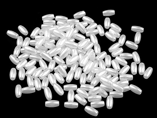 Пластмасови восъчни мъниста/перли Glance 3 x 6 мм