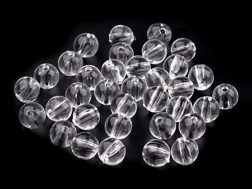 Plastové koráliky Transparent Ø8 mm