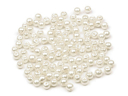 Sklenené voskové perly Ø4mm