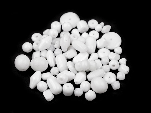 Skleněné korálky ramš mačkanice