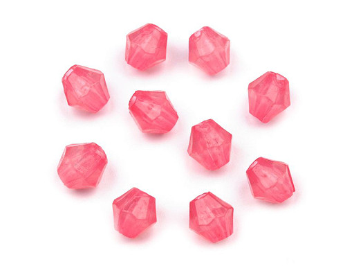 Perles à facettes en plastique Sun, 4x4 mm