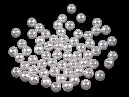 Plastové voskové koráliky / perly Glance Ø5 mm