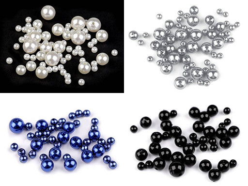 Plastov� voskov� kor�lky / perly Glance mix velikost�