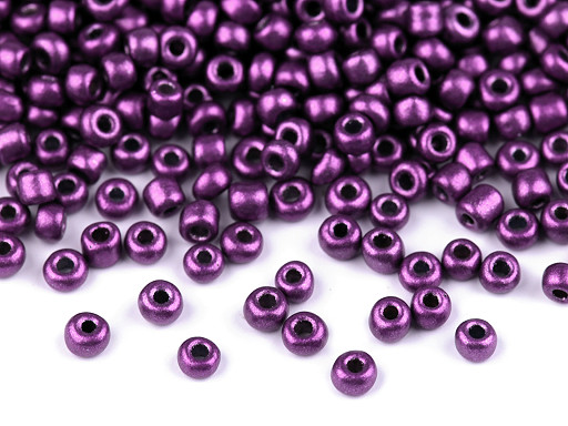 Mărgele nisip metalizate, 8/0 - 3 mm