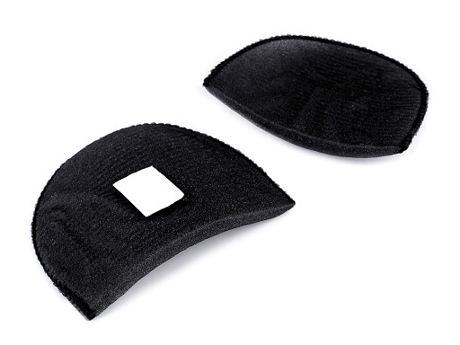 Épaulettes avec bande Velcro, épaisseur 10 mm, rebord brodé