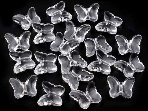 Plastic Decoration Butterfly 15x18 mm