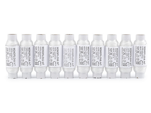 Fil polyamide, 200 m, blanc