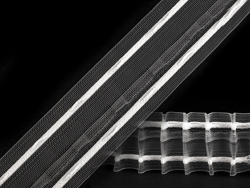 Translucent Net Pencil Pleat Curtain Heading width 40 mm