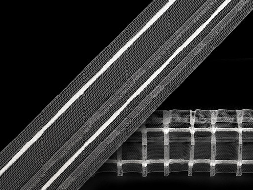 Translucent Net Pencil Pleat Curtain Heading width 50 mm