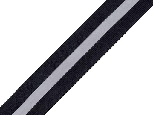 Reflective webbing tape width 30mm on fabric