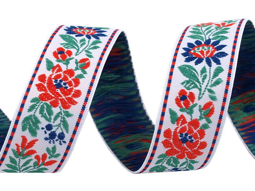 Polyester Folk Ribbon width 25mm CZECH MADE 