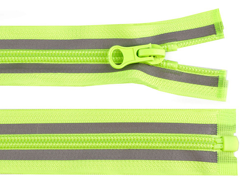 Nylon Zipper No 5 reflective, length 75 cm