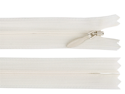 Spirálový zip skrytý YKK No 5 délka 60 cm dederon
