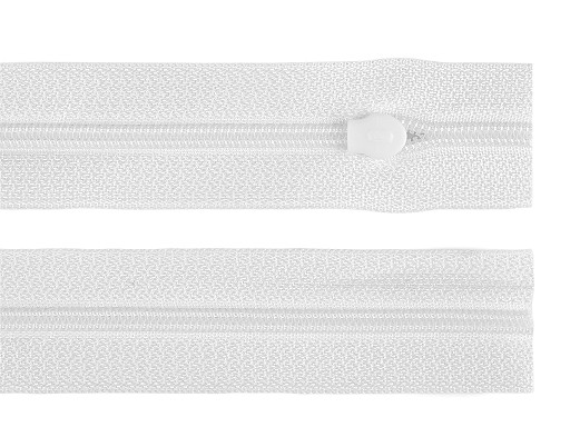 Zip spirálový No 3 s jezdcem neukončený délka 65 cm