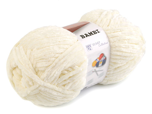 Fil à tricoter chenille Bambi, 100 g 