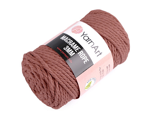 Strickgarn Macrame Rope, Ø 3 mm, 250 g, entwirbar