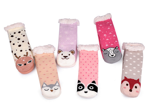 Children's Winter Socks with anti-slip, Animals