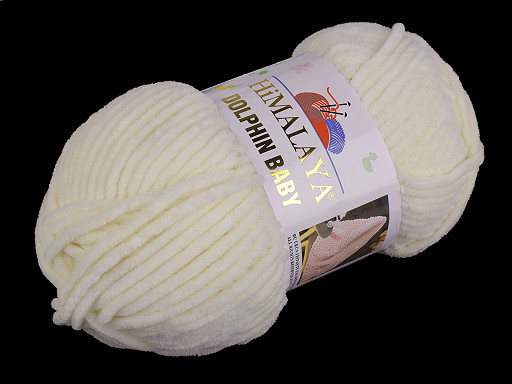 Fil à tricoter chenille Dolphin Baby, 100 g