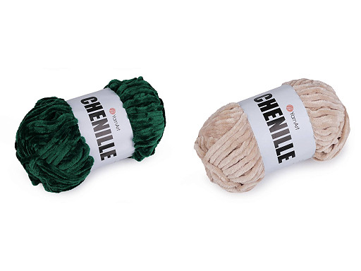 Pletací žinylková příze Chenille 100 g