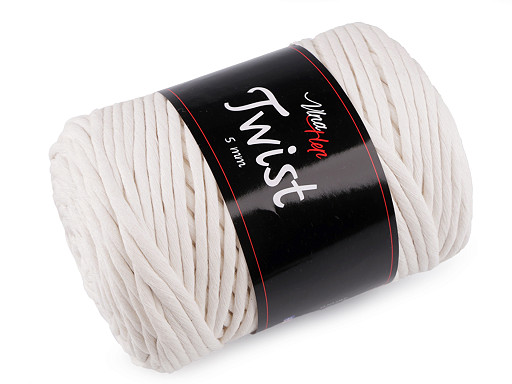 Baumwollstrickgarn für Makramee Twist, 500 g, entwirbar