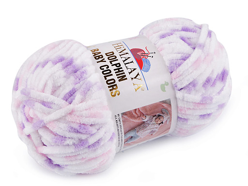 Filato di ciniglia per maglieria Dolphin Baby Colors, peso: 100 g