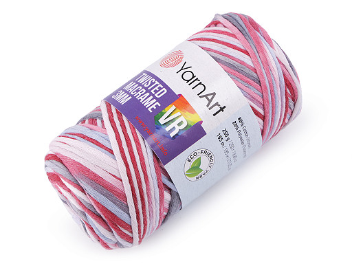 Kötőfonal Twisted Macrame 250 g fésülés