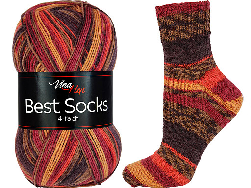 Filato per calze a maglia, auto-modellante, Best Socks, 100 g