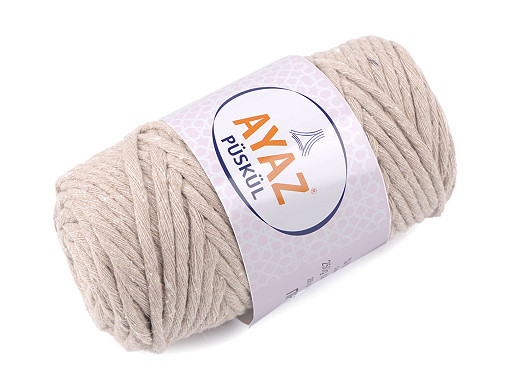 Cotton Knitting Yarn Püskül 250 g Macrame, combing