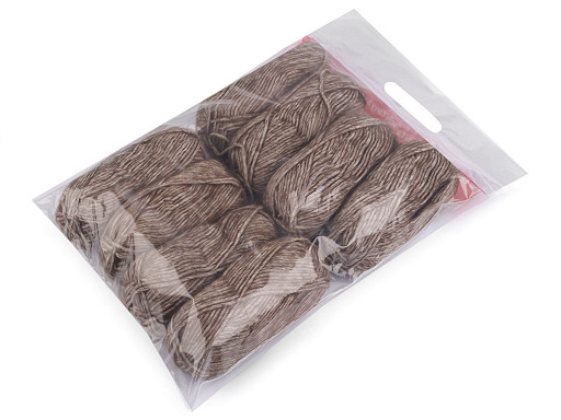 Restes de laine acrylique / sans choix de couleurs, 400 g