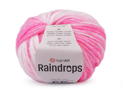 Filato per maglieria Raindrops, peso: 50 g