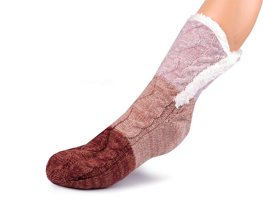 Winter Socks with fur and anti-slip, Emi Ross 