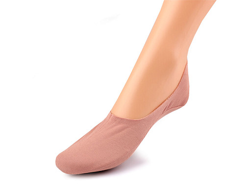 Chaussettes femme/fille en coton pour baskets/ballerines, avec silicone et antidérapant