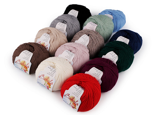 Wool, silk knitting yarn Babala  50 g