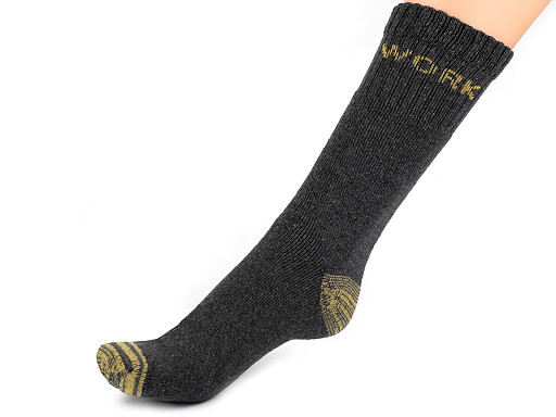 Men's cotton work socks, coarse