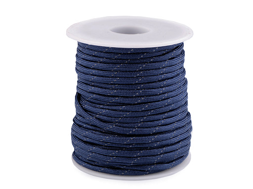 Cordelină paracord cu fir reflectorizant, Ø4 mm