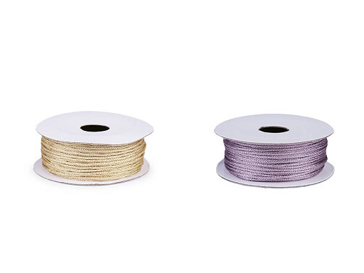 Cuerda/cordón con Lurex, Ø1 mm