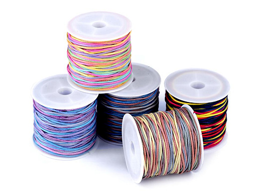 Cotton Cord / String Ø1 mm rainbow