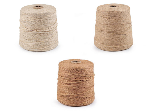 Jutena špaga / konac Ø 3 mm za pletenje torbi i izradu ukrasa 