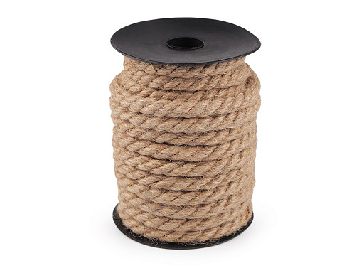 Cordon en jute torsadé, Ø 10 mm