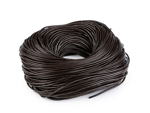 Rundes Lederband, Ø 3 mm, Meterware