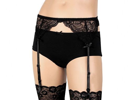 Lace garter belt